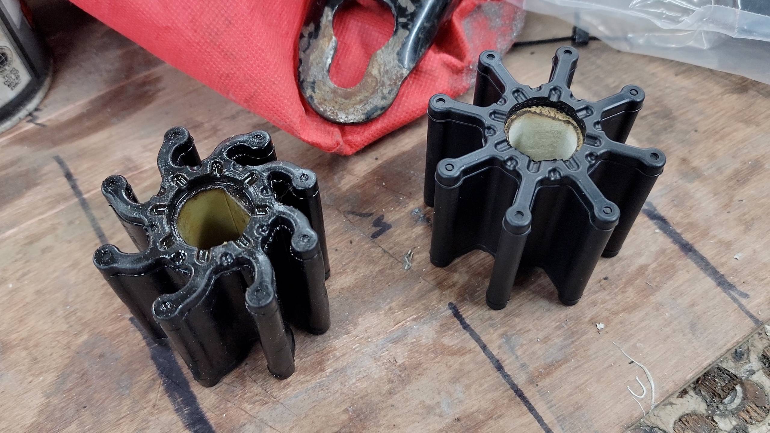 Impellers before and after!